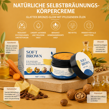 Natürliche Selbstbräunungs-Körpercreme – Glatter Bronze-Glow Mit Pflegenden Ölen