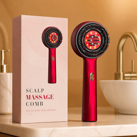Infrarot-Rotlicht-Shiatsu-Haarbodenmassager mit Ölapplikator Zur Haarpflege