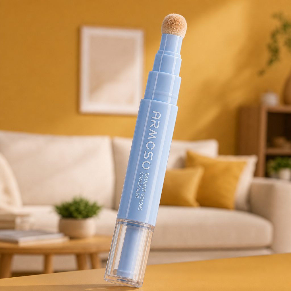 2-in-1 Feuchtigkeitsspendender Concealer-Stift Mit Voller Deckkraft & Verblendschwamm