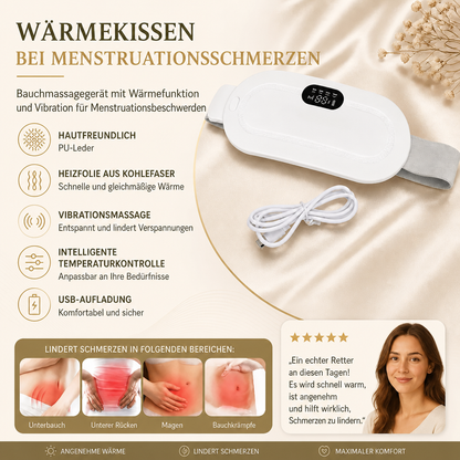 Wärmedyna Gegen Menstruationsbeschwerden & Bauchmassagegerät Mit Wärme- Und Vibrationsfunktion