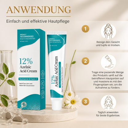 Azelainsäure-Creme – Leichte feuchtigkeitsspendende Formel für eine glatt wirkende Haut