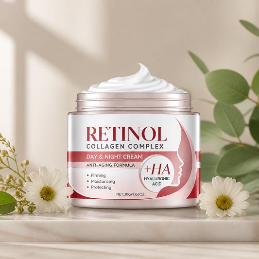 Retinol Straffende Gesichtscreme mit Hyaluronsäure für eine glatte, strahlende Haut