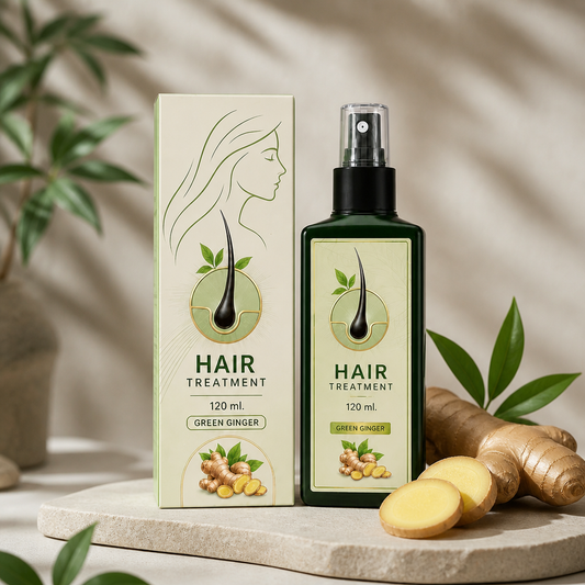 Ingwer Haarwachstums-Spray – Nährende Formel für voller wirkendes Haar