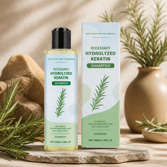 Rosmarin Keratin Reparatur-Shampoo – Feuchtigkeitsspendende Formel für geschmeidiges Haar