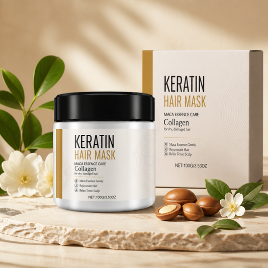 Keratin Haarmaske – Intensive Pflegeformel für glattes und glänzendes Haar
