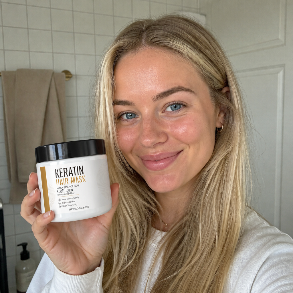 Keratin Haarmaske – Intensive Pflegeformel für glattes und glänzendes Haar