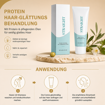 Protein Haar-Glättungsbehandlung – Nährende Formel für seidiges Haar