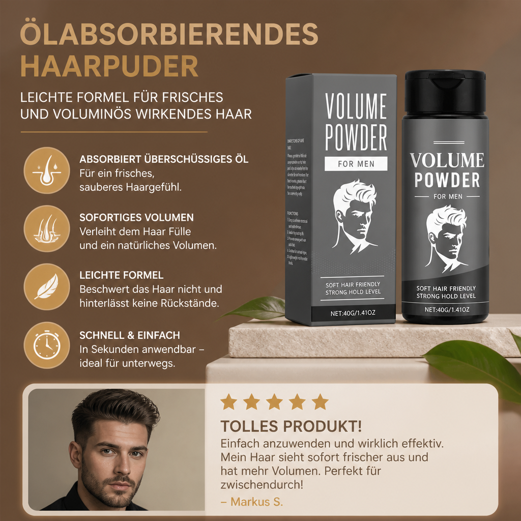 Ölabsorbierendes Haarpuder – Leichte Formel für frisches und voluminös wirkendes Haar