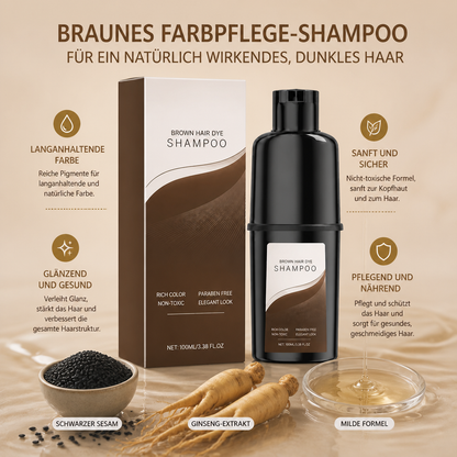Schwarzes Sesam Farbpflege-Shampoo – Auffrischung für natürlich wirkendes dunkles Haar