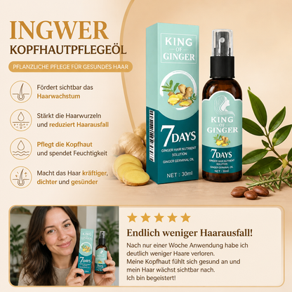 Ingwer Kopfhautpflegeöl – Pflanzliche Pflege für gesund wirkendes Haar