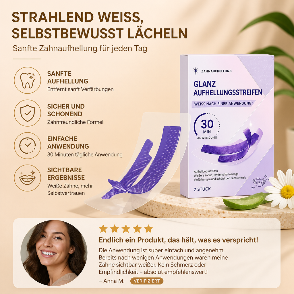 Hydrogel Zahnaufhellungsstreifen – Sanfte Pflege für ein strahlenderes Lächeln