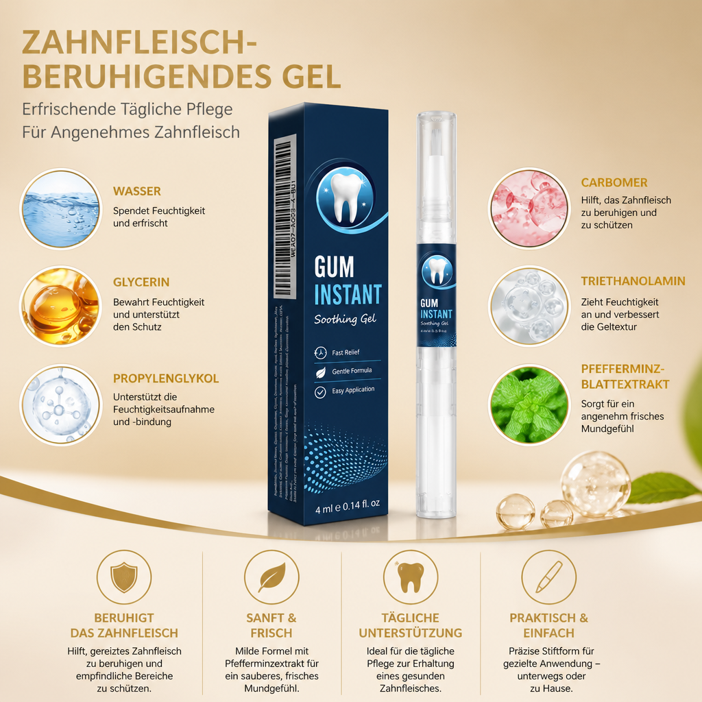 Zahnfleischberuhigendes Gel – Erfrischende Tägliche Pflege Für Angenehmes Zahnfleisch