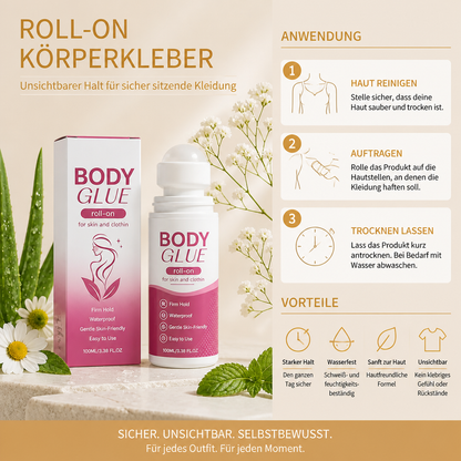 Roll-On Körperkleber – Unsichtbarer Halt Für Sicher Sitzende Kleidung