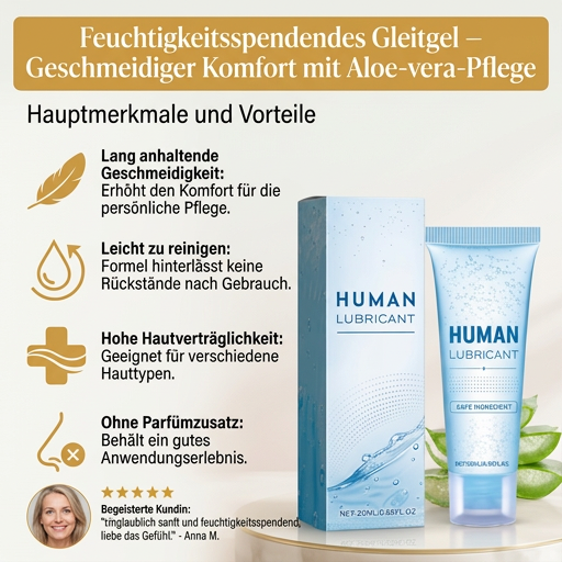 Feuchtigkeitsspendendes Gleitgel – Geschmeidiger Komfort mit Aloe-vera-Pflege