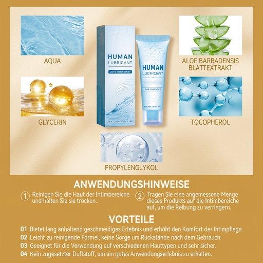 Feuchtigkeitsspendendes Gleitgel – Geschmeidiger Komfort mit Aloe-vera-Pflege