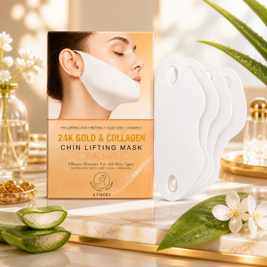 Gold-Kollagen-V-Linien-Maske – Straffende Feuchtigkeitspflege für eine Konturierte Optik