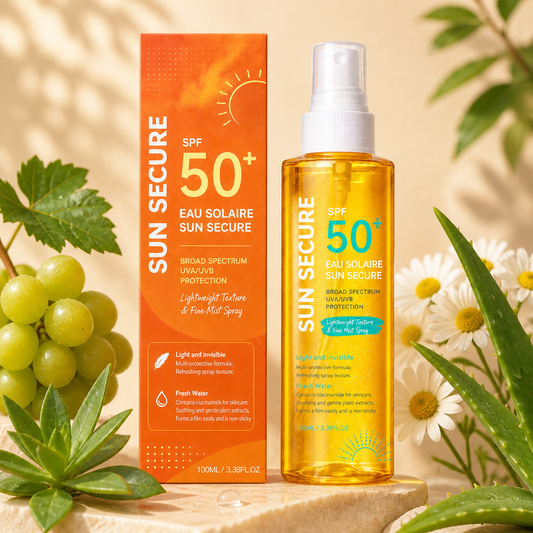 Breitspektrum SPF 50+ Sonnenschutzspray – Leichter täglicher UV-Schutz