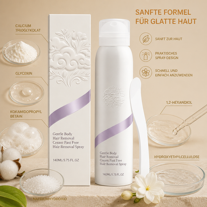 Sanftes Haarentfernungsspray mit Calciumthioglycolat für glatte Haut