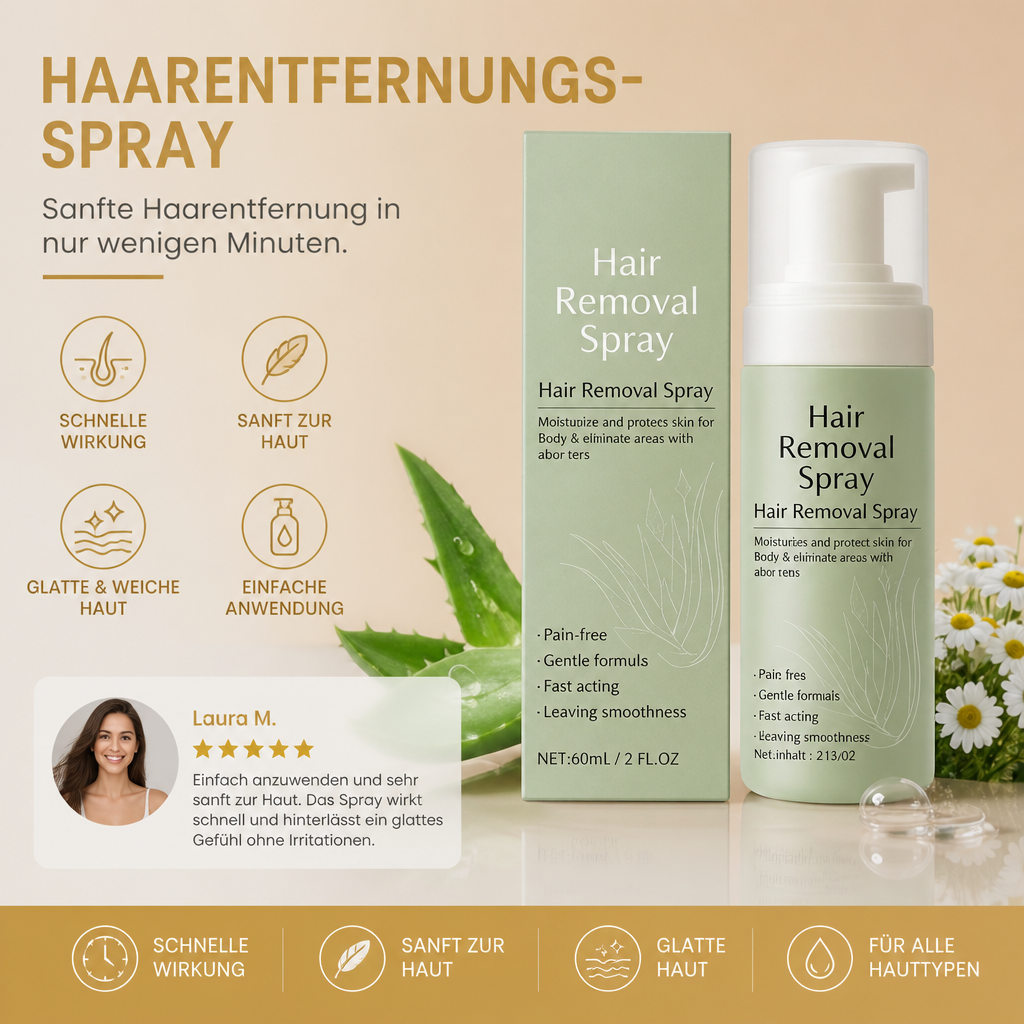 Calciumthioglycolat-Haarentfernungsspray für eine glatte Hautpflege
