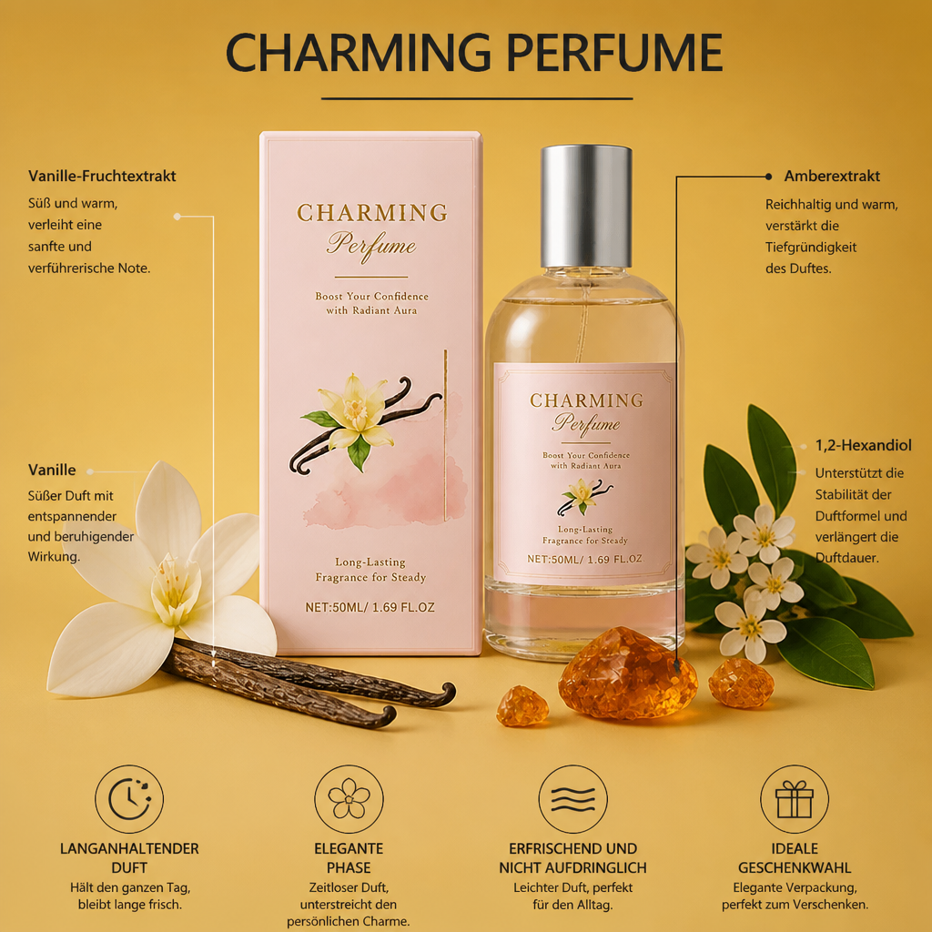 Elegantes Vanille-Amber-Parfum – Warmer Duft für Tägliche Raffinesse