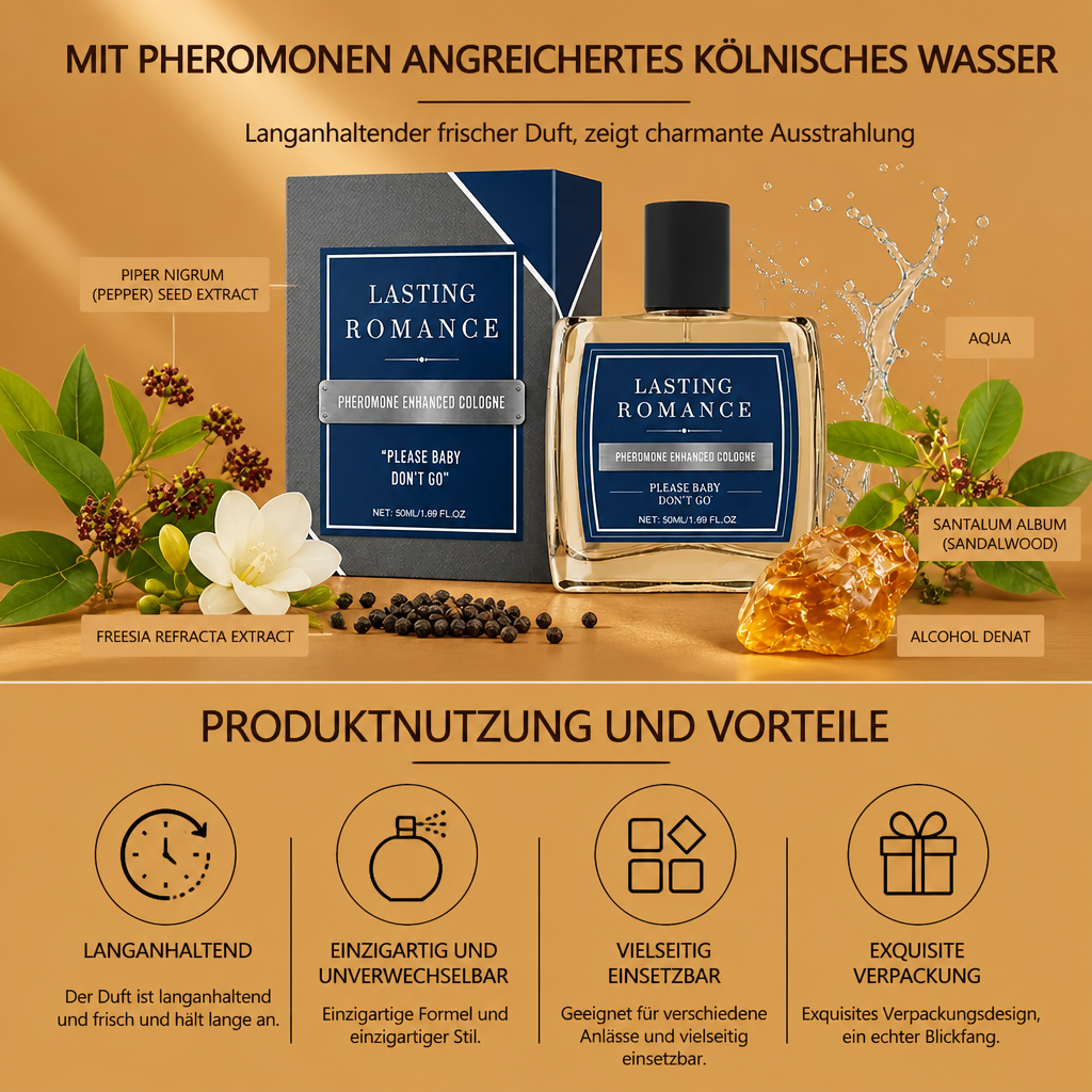 Pheromon-angereichertes Kölnischwasser – Langanhaltender Frischer Duft