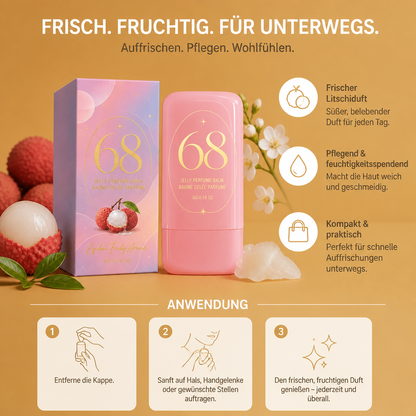 Litschi-Festparfum-Balsam – Frischer Fruchtiger Duft für Auffrischungen Unterwegs