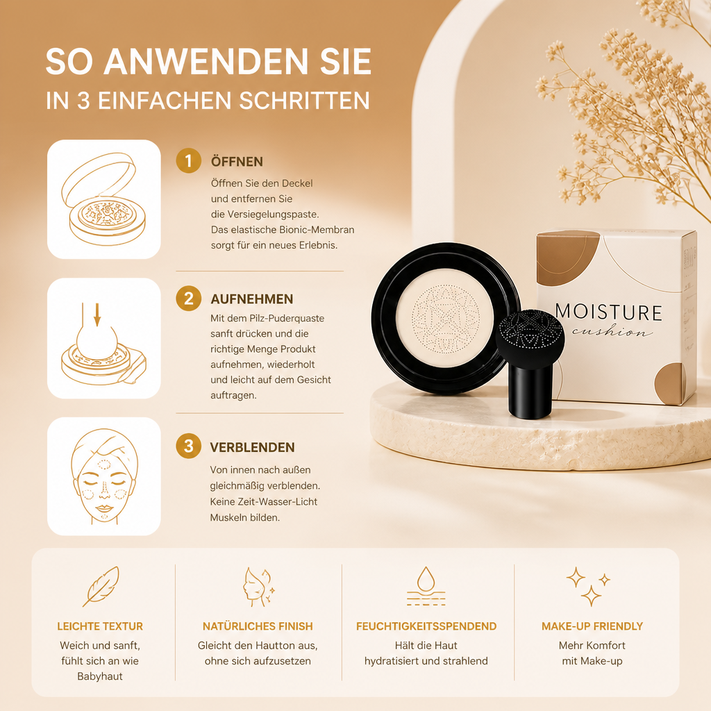 Bionic Cushion Foundation – Leichte Deckkraft mit Natürlichem Finish