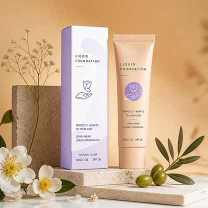 Makellose Deckkraft Foundation – Leichte Make-up-Basis mit Natürlichem Finish