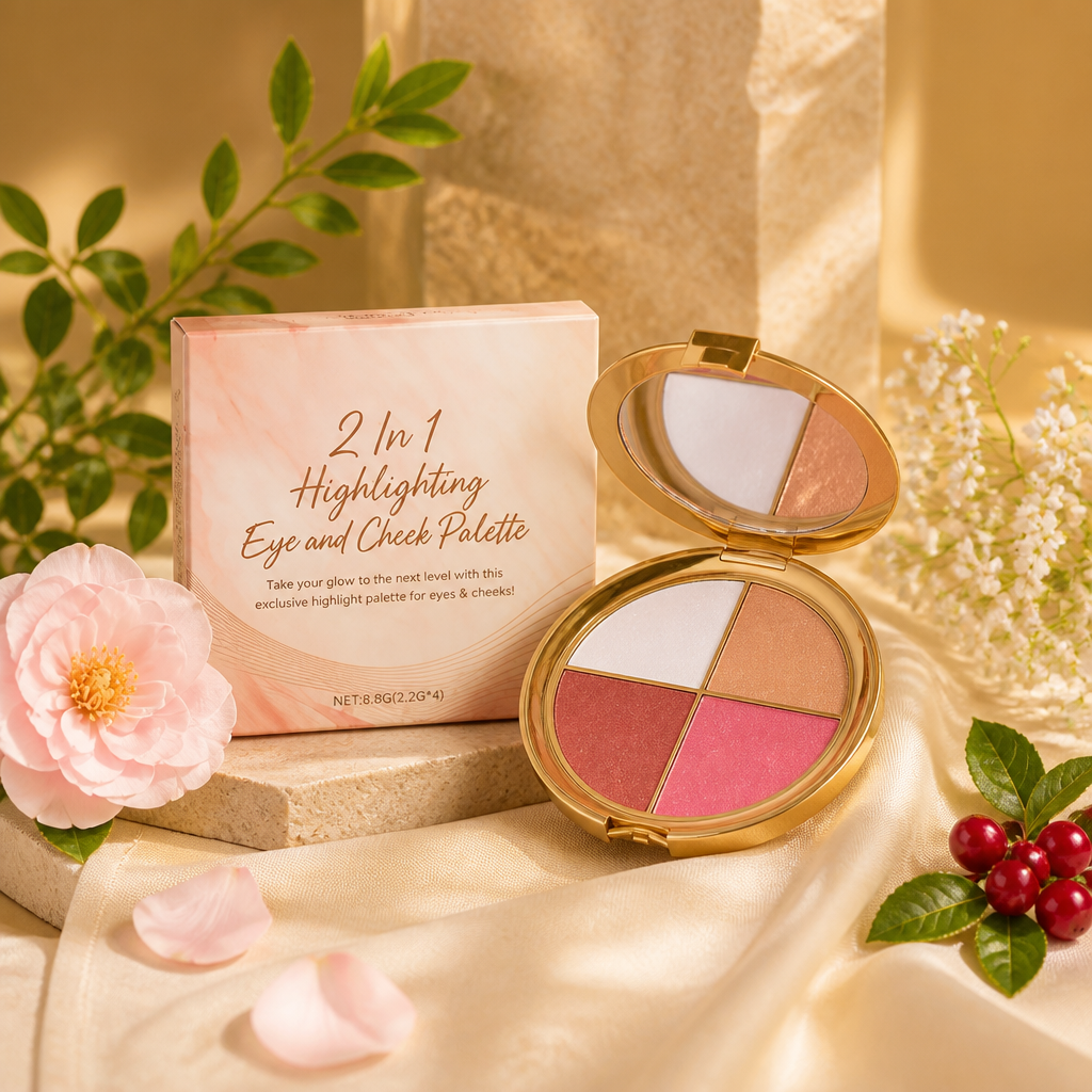 Strahlendes Multi-Use-Gesichtspuder für Augen, Wangen & Highlighter-Glow