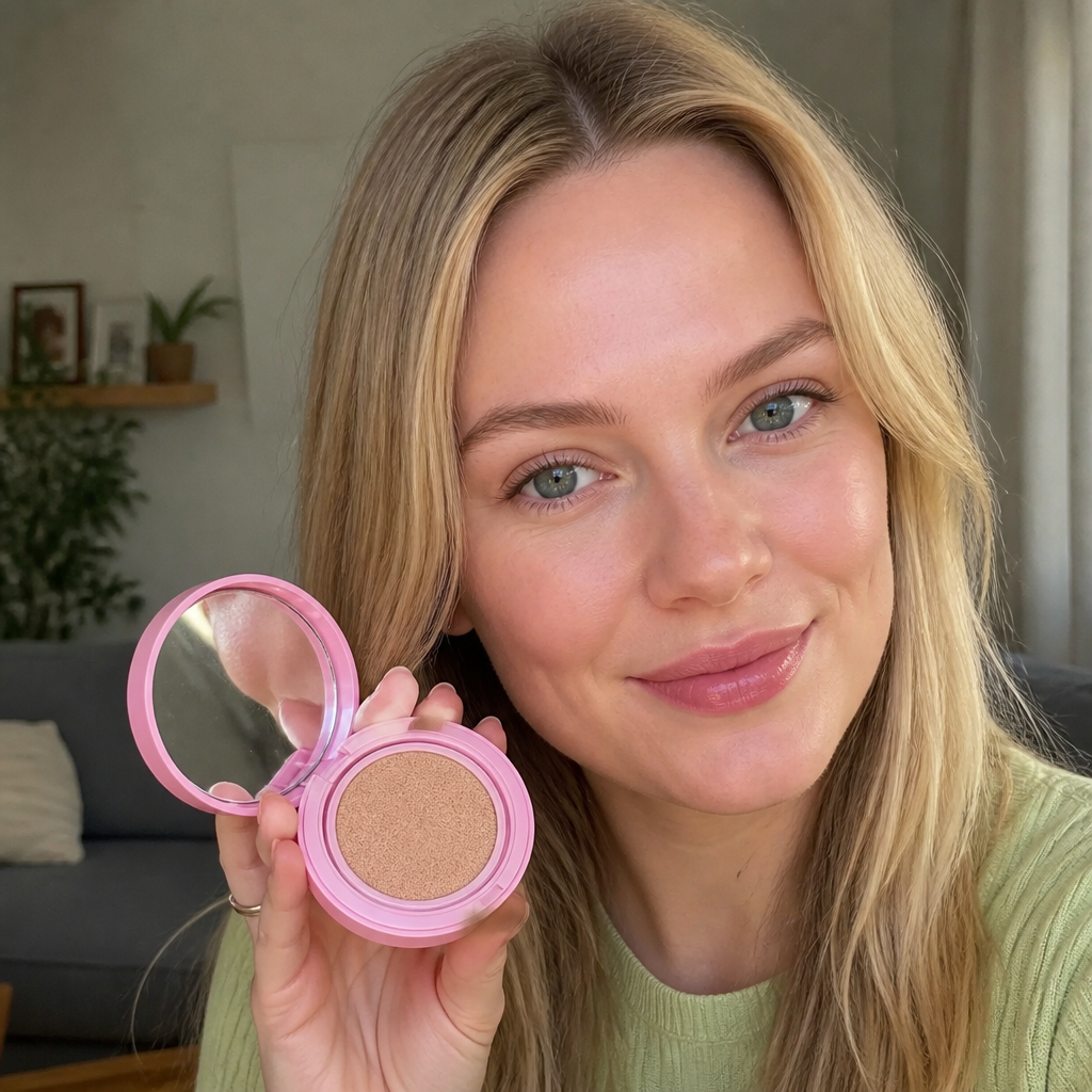 2-in-1 Cushion-Puder-Foundation – Leichtes Glattes, Mattes Finish