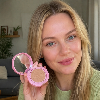 2-in-1 Cushion-Puder-Foundation – Leichtes Glattes, Mattes Finish