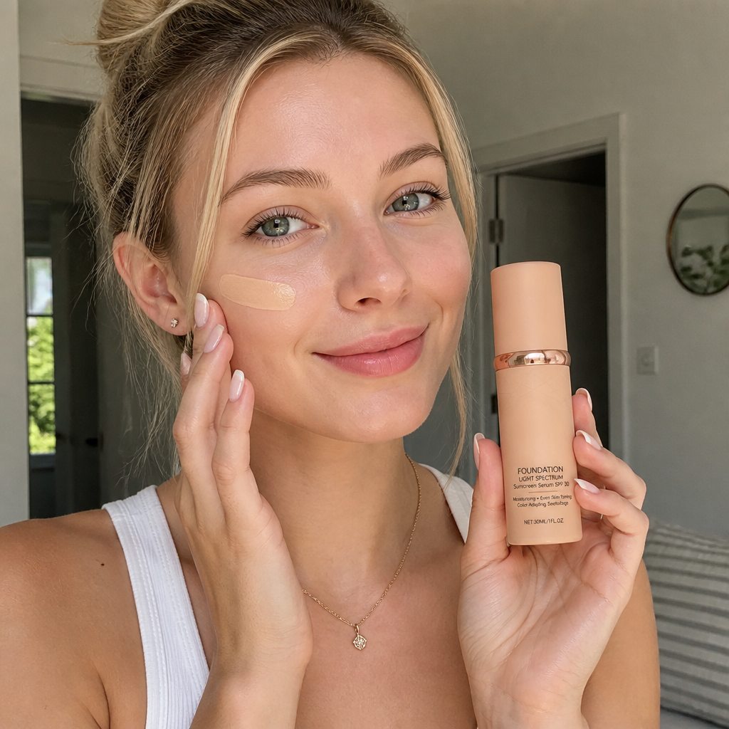 Foundation Light Spectrum Sonnenschutz-Serum – Feuchtigkeitsspendende Deckkraft mit SPF-Pflege