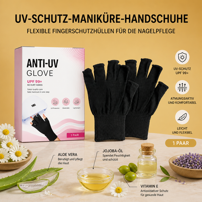 UV-Schutz-Maniküre-Handschuhe – Flexible Fingerschutzhüllen für die Nagelpflege
