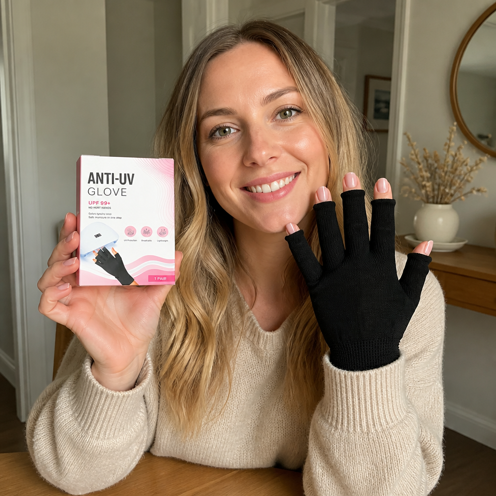UV-Schutz-Maniküre-Handschuhe – Flexible Fingerschutzhüllen für die Nagelpflege