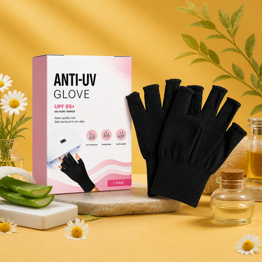 UV-Schutz-Maniküre-Handschuhe – Flexible Fingerschutzhüllen für die Nagelpflege