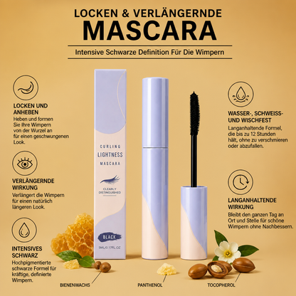 Curling & Verlängernde Mascara – Intensive Schwarze Definition Für Die Wimpern