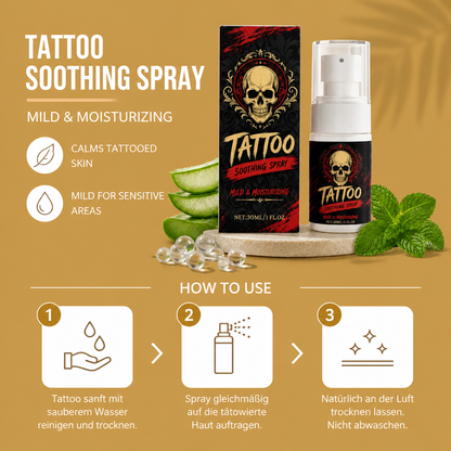 Tattoo-Beruhigungsspray – Sanfte Pflege-Formel Für Tätowierte Haut