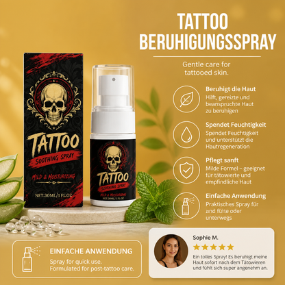 Tattoo-Beruhigungsspray – Sanfte Pflege-Formel Für Tätowierte Haut