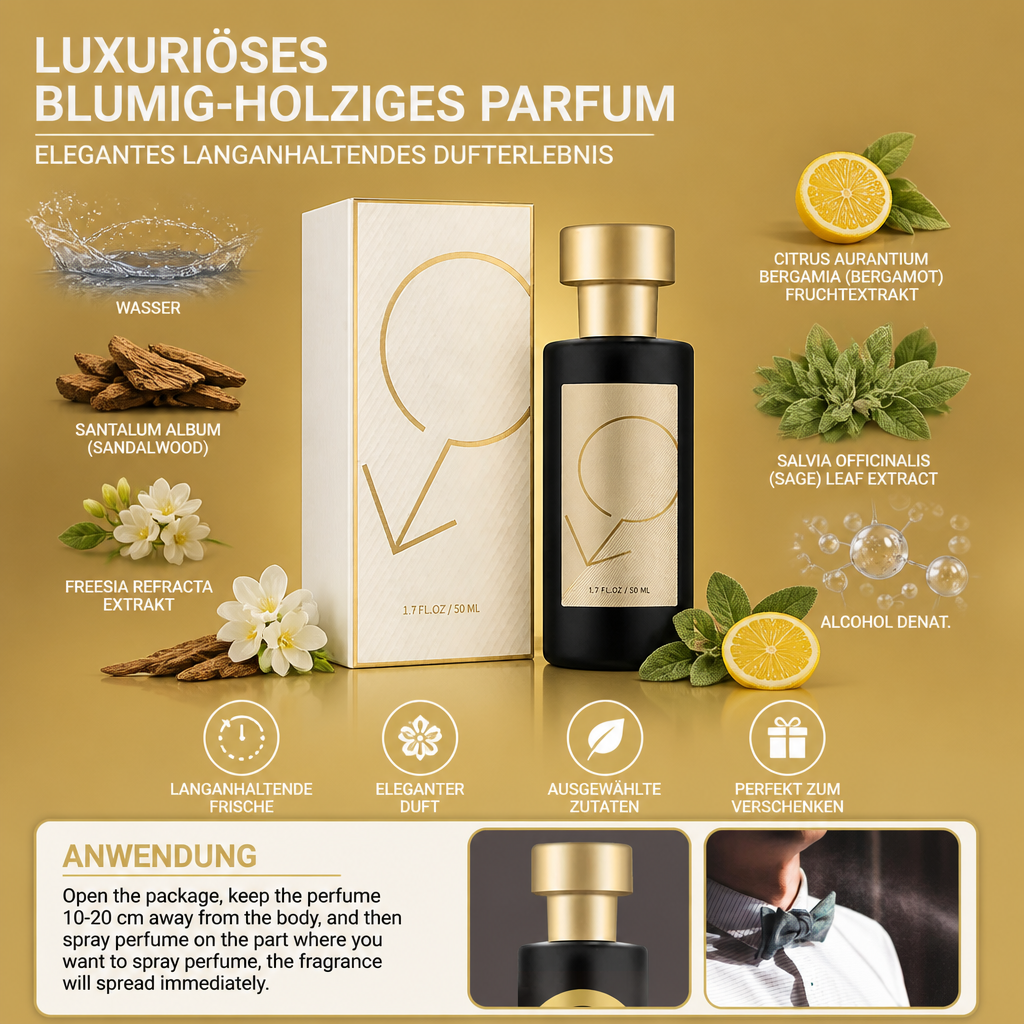 Luxuriöses Blumig-Holziges Parfum – Elegantes Langanhaltendes Dufterlebnis