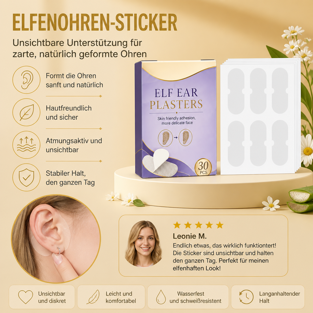 Elfenohren-Sticker – Unsichtbare Ohrformende Unterstützung Für Einen Süßen Look