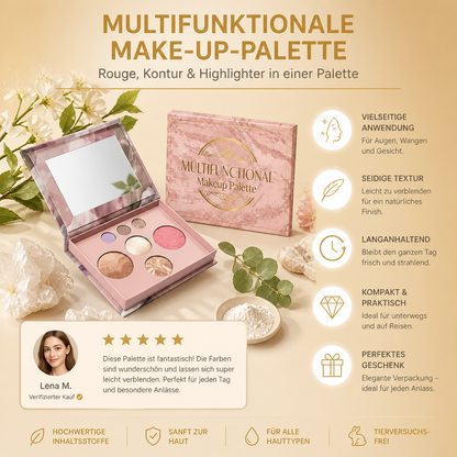 Multifunktionale Make-up-Palette – Rouge, Kontur & Highlighter In Einer Palette