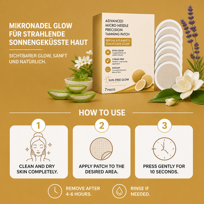 Selbstbräunendes Gesichtspflaster – Mikronadel-Glow Mit Feuchtigkeitsspendender Pflege