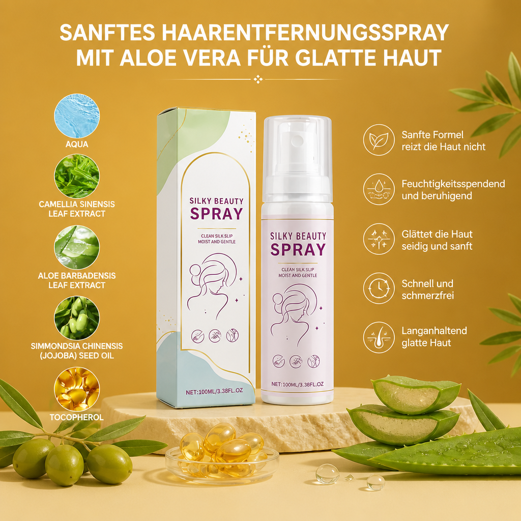 Sanftes Haarentfernungsspray Mit Aloe Vera Für Glatte Haut