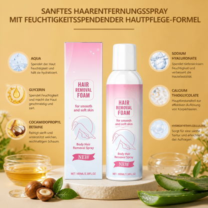 Sanftes Haarentfernungsspray Mit Feuchtigkeitsspendender Hautpflege-Formel
