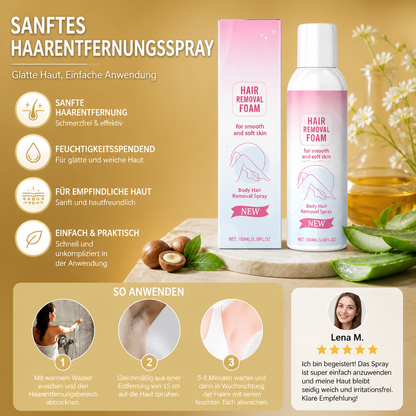 Sanftes Haarentfernungsspray Mit Feuchtigkeitsspendender Hautpflege-Formel