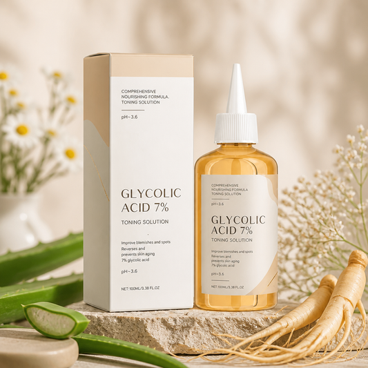 7%ige Glykolsäure-Toning-Lösung – Glättet für ein strahlenderes Hautbild