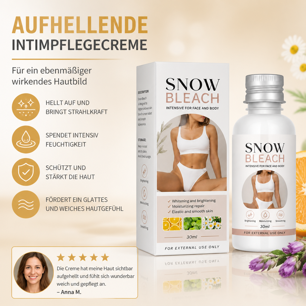 Aufhellende Intimpflegecreme – Feuchtigkeitsspendende Formel für ein ebenmäßiger wirkendes Hautbild