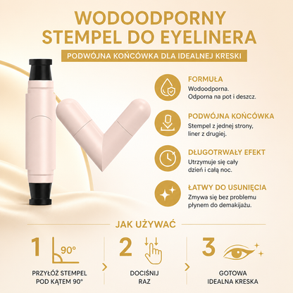 Wasserfester doppelseitiger Eyeliner-Stempel für perfekt symmetrische Lidstriche