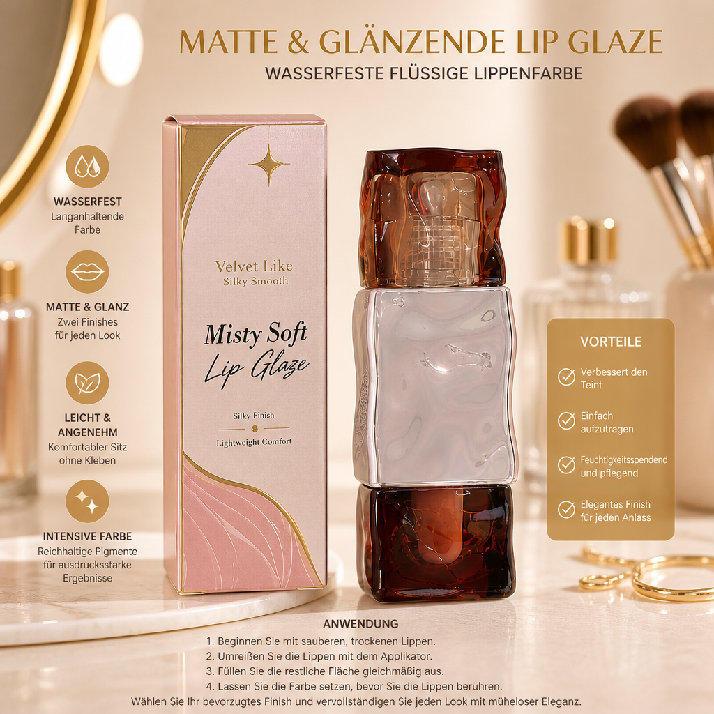 Matte & Glänzende Lip Glaze – Wasserfeste Flüssige Lippenfarbe