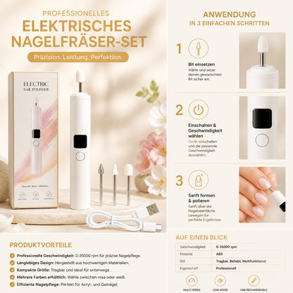 Professionelles elektrisches Nagelfräser-Set